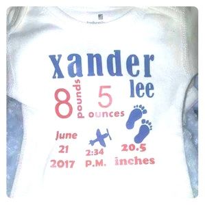 Customized birth shirt